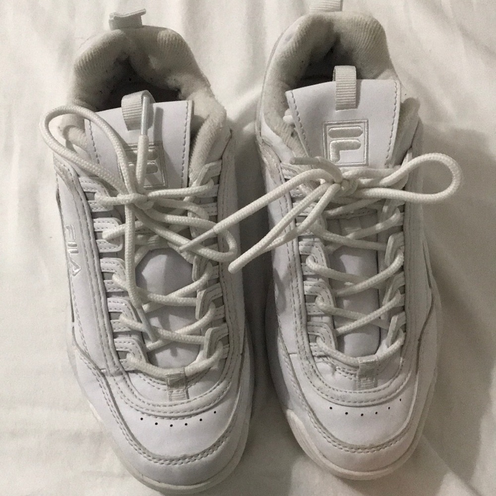 White Filas in women!